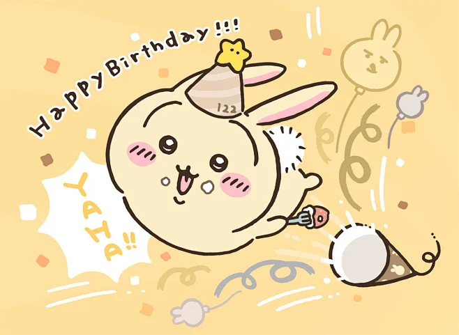 吉伊卡哇 chiikawa 生日 兔兔 乌萨奇-花瓣网