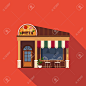 Restaurants and shops facade, storefront vector detailed flat.. : 123RF - Millions of Creative Stock Photos, Vectors, Videos and Music Files For Your Inspiration and Projects.