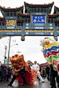 几乎每年的春节，加拿大渥太华唐人街举行舞龙舞狮表演，庆祝中国的新春佳节~~