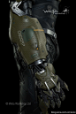 Weta在 <wbr>神奇蜘蛛侠2 <wbr>中为绿恶魔制作的外骨骼盔甲电影道具