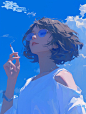 -blue sky- #AIart httpst
