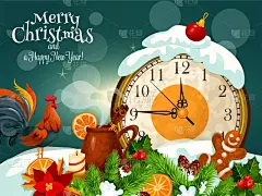 贺卡,新年前夕,红色,冬天,图像,雪,问候,庆祝