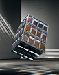 3D abstract CGI cinema 4d Digital Art  glass microchip Quixel refraction Render