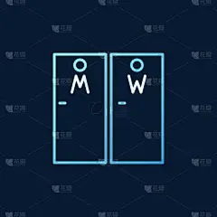 暗色,直的,卫生间,计算机图标,门,轮廓,男人,概念,图像,设计