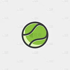 tennis ball icon template