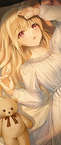 Nri  二次元少女  
动漫壁纸  白色连衣裙