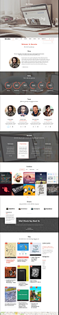 Hercules OnePage PSD Design Template - ThemeForest Previewer