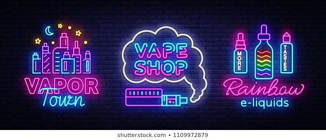Vape shop neon sign ...