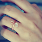 925纯银天然月光石戒指 玫瑰金 戒指 女 水滴 戒指 食指戒指