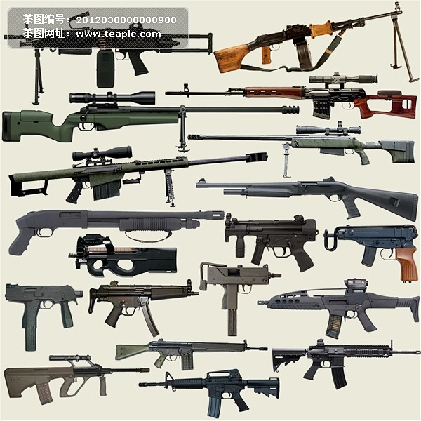多款步枪分层元素#步枪##图标##武器#...