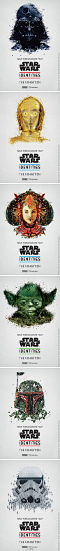 海报赏：星球大战主题展览(Star Wars Identities)海报设计--（组图 共6幅 440x3985）--这里只有海报-----关注@海报赏