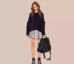 wonbin lee是韩国首尔的一名画师，而他是最会画妹子的插画师。不同于传统韩国性感路线，wonbin lee更多展示的是女生的日常穿，不同个性的女性魅力，他笔下的这些个小姐姐们，一个比一个时尚，这些插画时装秀分分钟也能登上T台秀，说不定时装周的座上宾也能从这里获得一些设计灵感哦