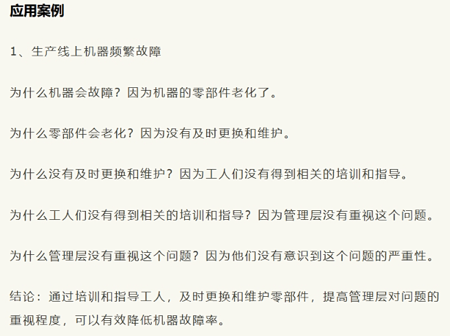 5Why分析法，延着因果关系链条 找到问...