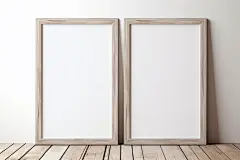 相框实木边框时尚木画框图片摄影图