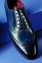 Navy calf leather brogues #navy #brogues #menstyle #shoes #menswear