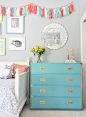 Turquoise Campaign Dresser | Centsational Girl, dresser from @ave_home