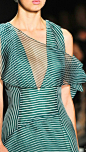 Carolina Herrera的2014年春季条纹服饰