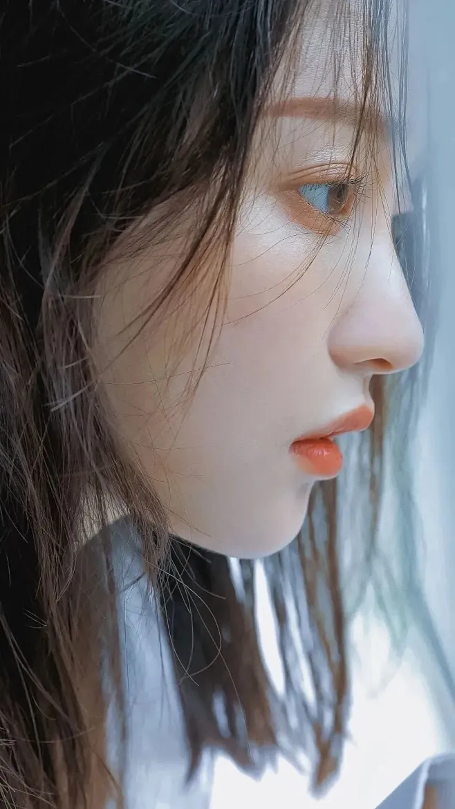 美女 侧脸-花瓣网