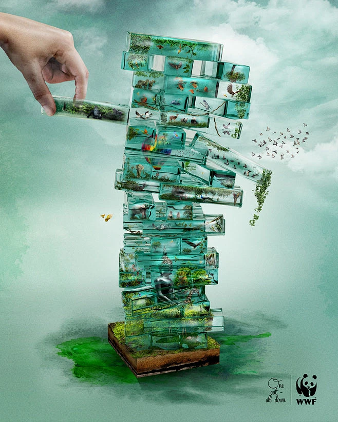 创意环境保护公益海报-花瓣网