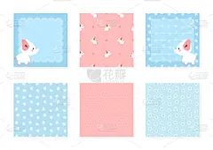 笔记本,儿童,戒童,可爱的,请柬,贺卡,野生动物,女性特质,模板,象