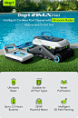 Degrii Zima Pro – Ultrasonic Radar Cordless Pool Cleaner : Ultrasonic Smart Mapping | Triple-Drive Motors | Floating Battery Pack | Climbs & Cleans Walls & Stairs | Remote App Control