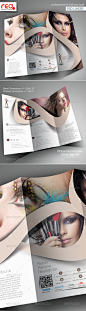 Beauty Salon Trifold Brochure Template - Corporate Brochures