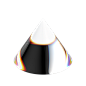 潮流酷炫虹彩折射玻璃圆柱正方形棱镜透明免抠PNG (8)