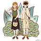 小清新少女文艺风手绘小插画 PNG搜索 长裙,卡通手绘,可爱美少女,绿色植被,青色,青涩时光,少女,双11购物节狂欢,文静女孩,羊毛衫,植物