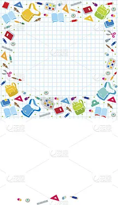 设计模板的背景和教育用品