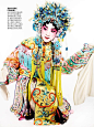 Tian Yi & Chinese Opera Actors by  Mario Testino for Vogue China December 2013 5