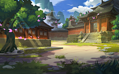 一颗蕨菜采集到游戏场景