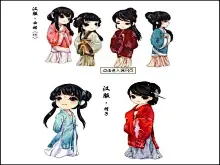 唯美古风手绘插画