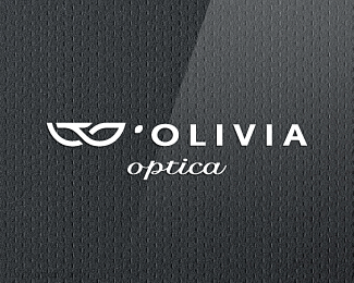Olivia眼镜店logo 眼镜店log...