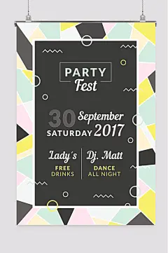 创意图形英语海报