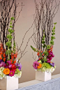 Branches in boxes | ~)( Floral Design )(~
