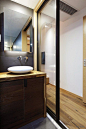 北欧风格130平三居房屋卫生间浴室柜装修效果图
