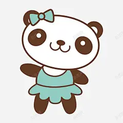 卡通小熊猫 设计图片 免费下载 页面网页 平面电商 创意素材