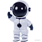 Astronaut-4 - @到位啦UI素材 探索宇宙3D图标模型