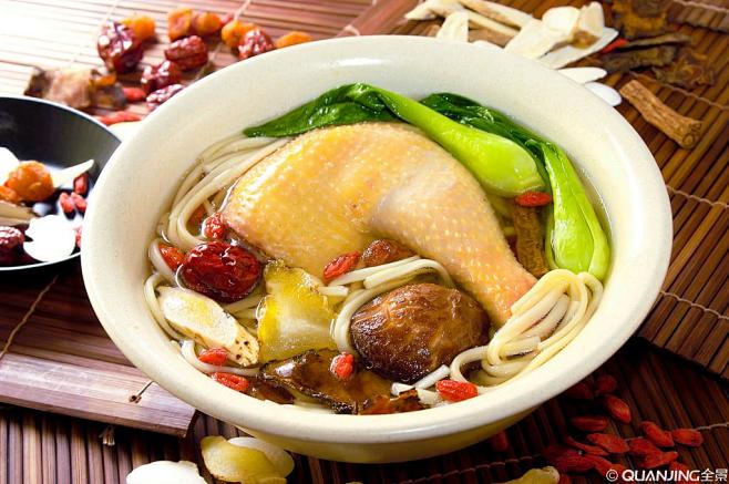 鸡腿汤面