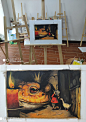 用油画临摹插画_云朵儿飘啊__插画师作品_涂鸦王国gracg.com