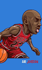 NBA球星Q版人物漫画手机壁纸