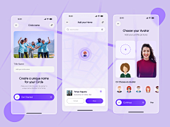 vivivikakaka采集到紫色系列app界面