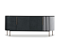 Lacquered sideboard with doors PLISSÉ | Sideboard by BAXTER