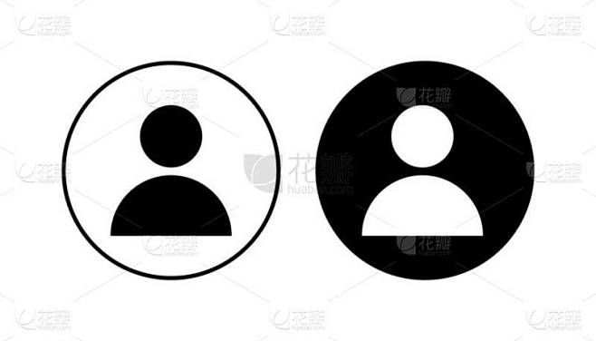 人的图标设置。人的图标向量。用户图标向量