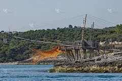 Trabucco del Gargano，佩斯基和维斯特之间的海岸