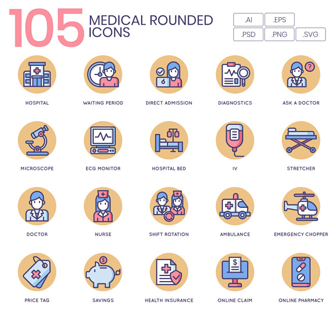 105个医疗图标