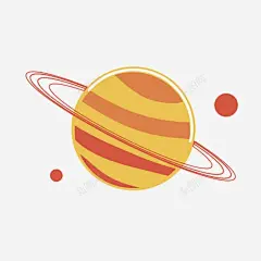 黄色手绘月球主页高清素材 页面网页 平面电商 创意素材 png素材