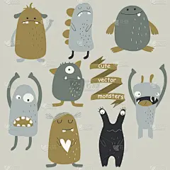 怪物,可爱的,纺织品,女婴,惊骇,动物牙齿,复古风格,围墙,色彩鲜艳,人的牙齿