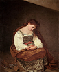 卡拉瓦乔《玛达莱娜的忏悔》图片_油画人物欣赏-_正信艺术网