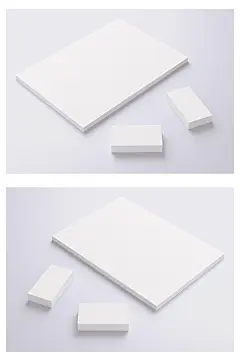 白色卡纸卡片名片简约样机